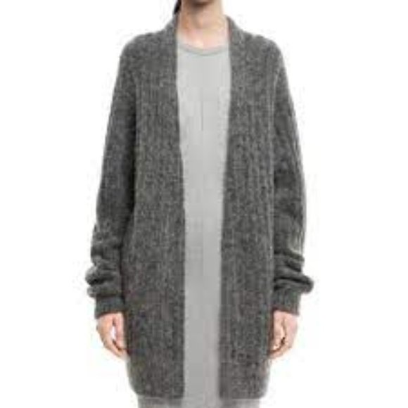 Acne Studios- Raya Short Rib Mohair-blend Cardigan - Small - Picture 2 of 15